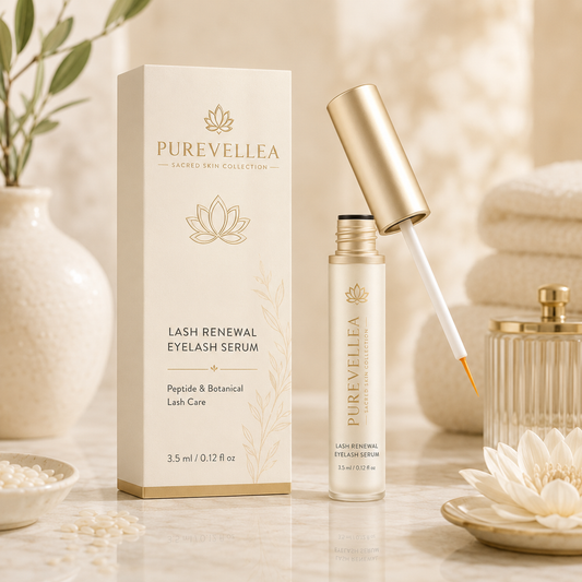 PUREVELLEA® Lash Renewal Eyelash Serum – Peptide & Botanical Lash Care