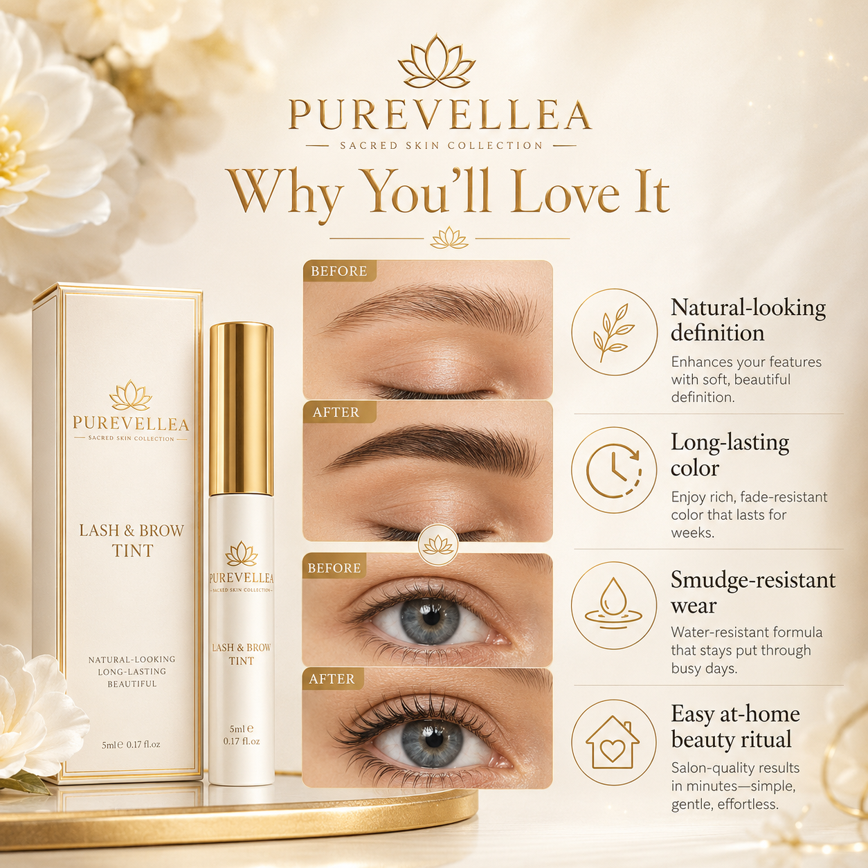 PUREVELLEA® Lash & Brow Tint Kit
