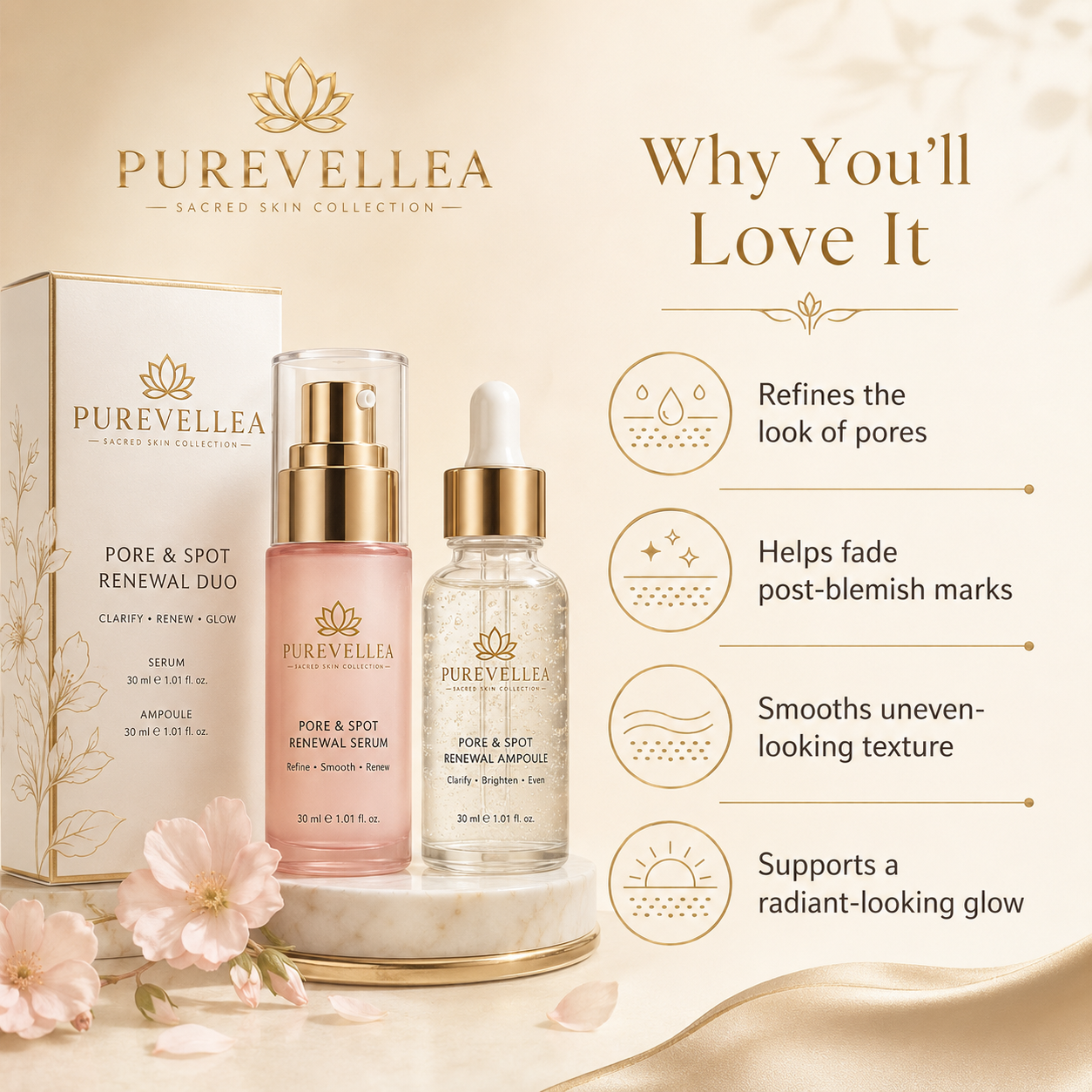 PUREVELLEA Pore & Spot Renewal Duo